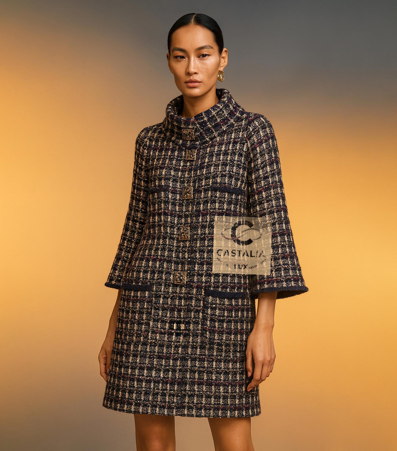 CHANEL 13K$ Icónico París / Byzance CC Gripoix Botones Abrigo 36 FR Negro en venta