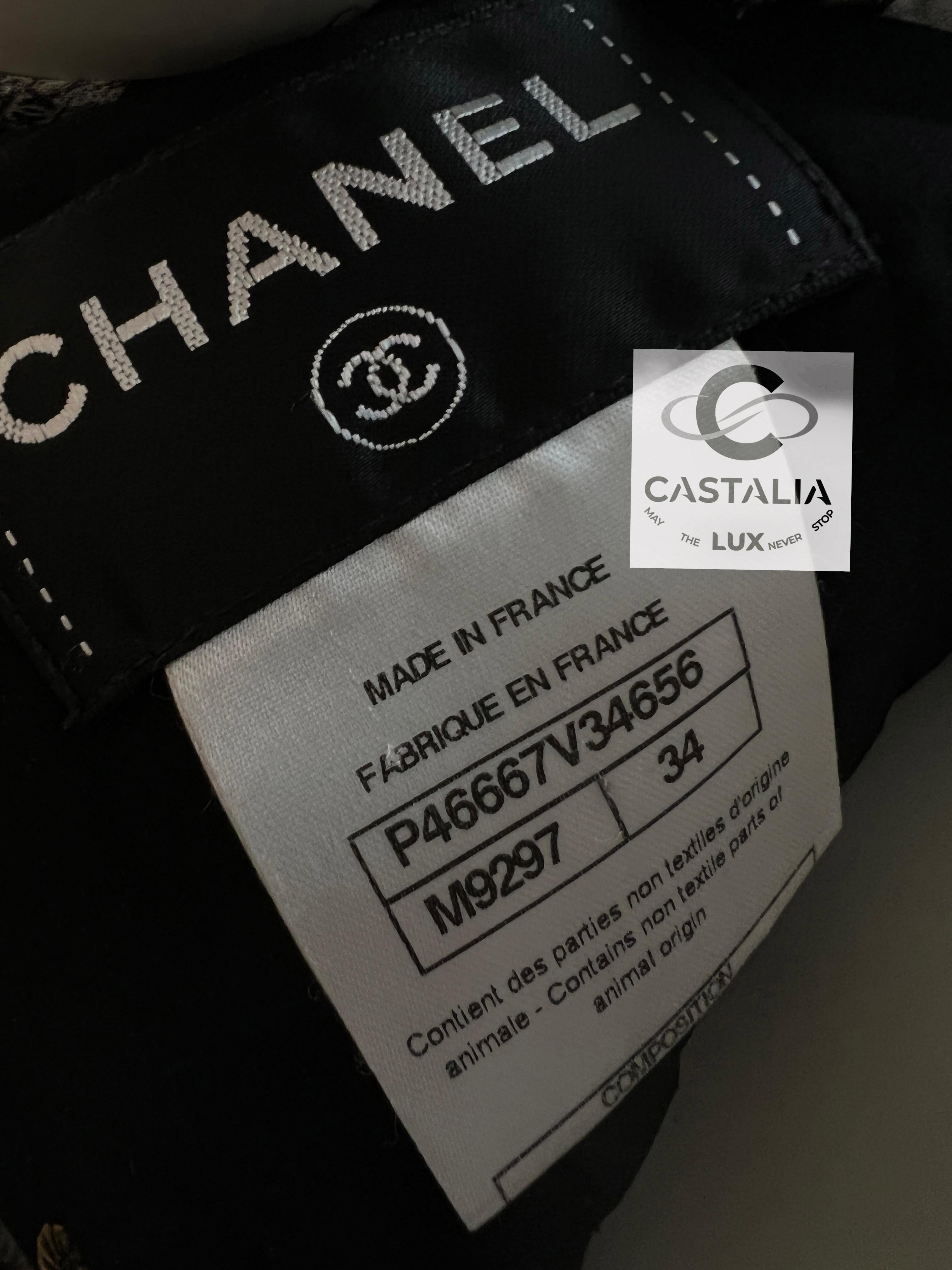 Chanel 13K$ Maxi Silk CC Logo Dress 34 FR 7
