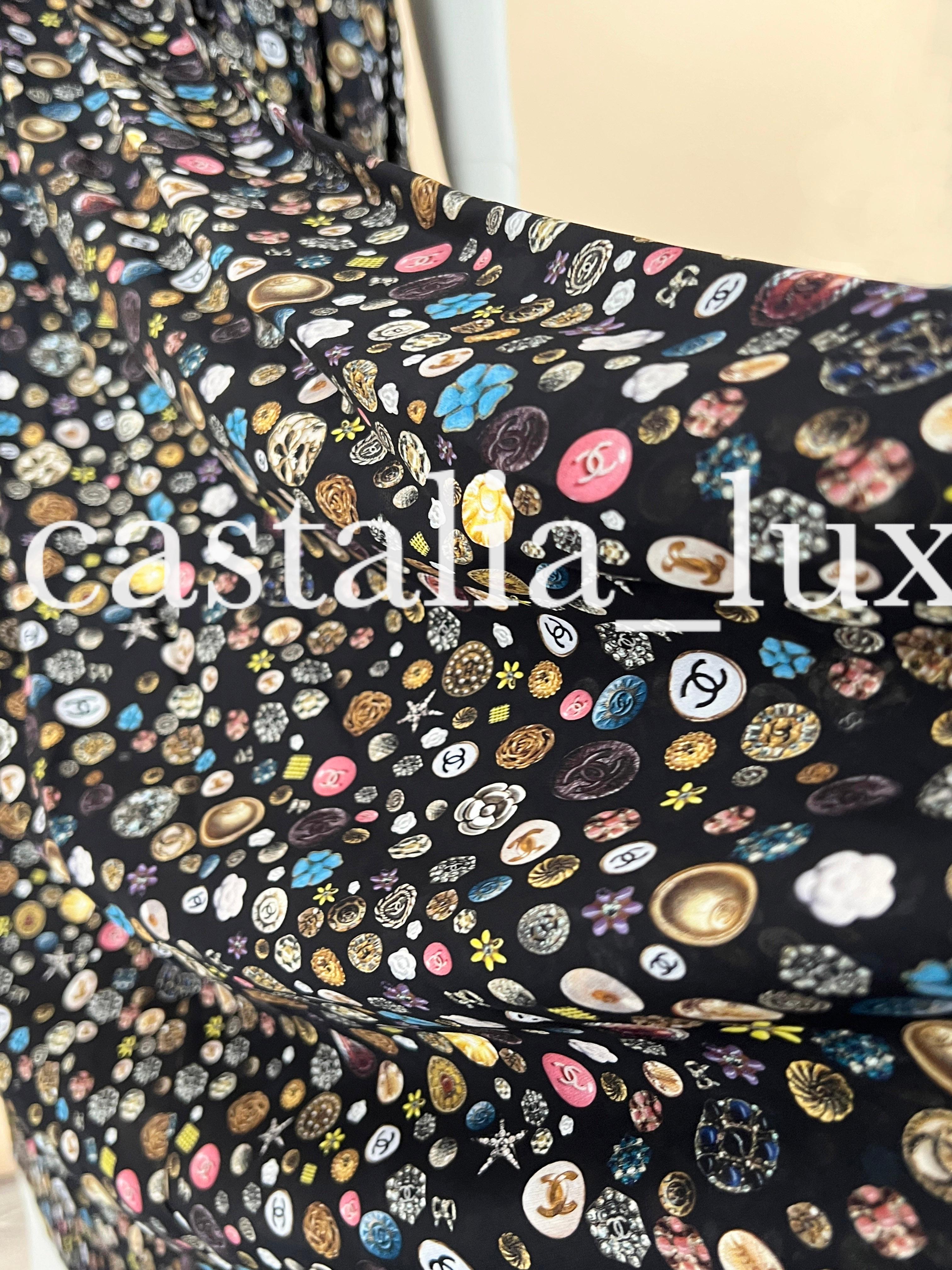 Chanel 13K$ Maxi Silk CC Logo Dress In Excellent Condition In Dubai, AE