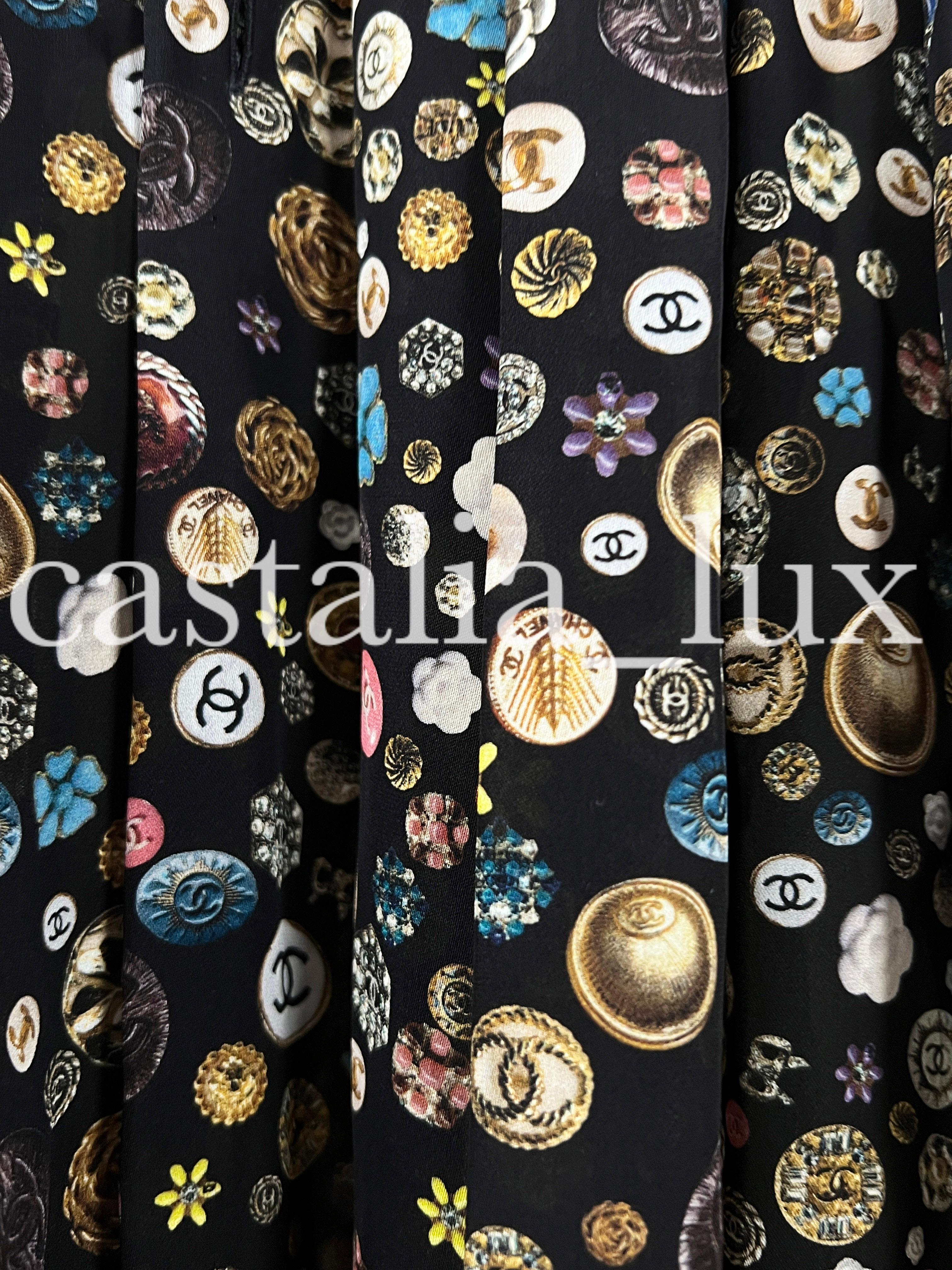 Women's or Men's Chanel 13K$ Maxi Silk CC Logo Dress