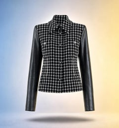 CHANEL 13K$ New Paris / Cosmopolite Schwarz Tweed Jacke 40 FR