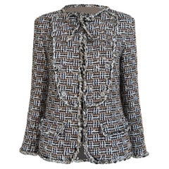 CHANEL 13K$ New Paris / Dallas CC Star Buttons Beige Tweed Jacket 36 FR