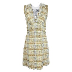CHANEL 13K$ New Ribbon Tweed Dress in Beige