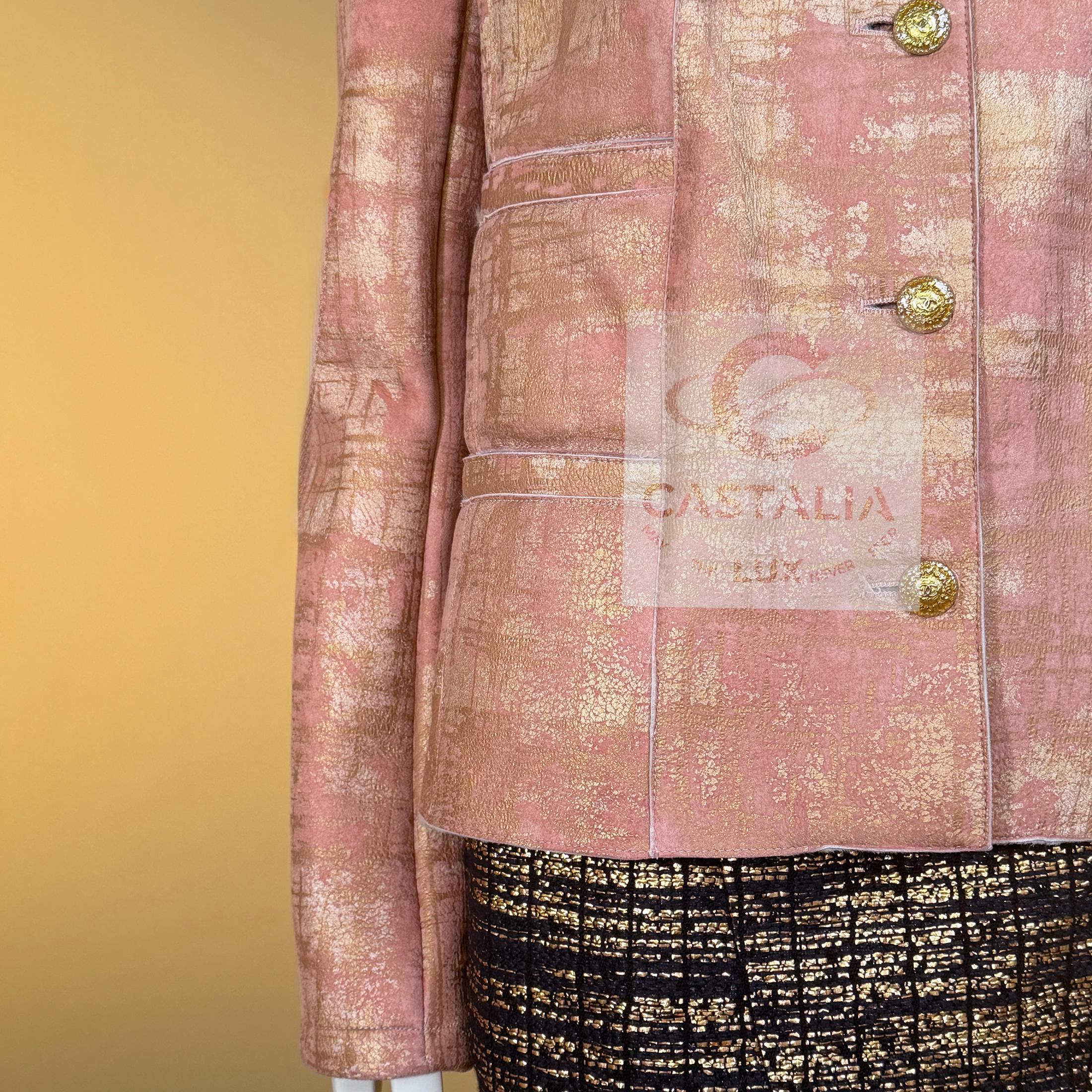 Chanel 13K$ Paris / Biarritz Sammler Lederjacke 44 FR im Angebot 7