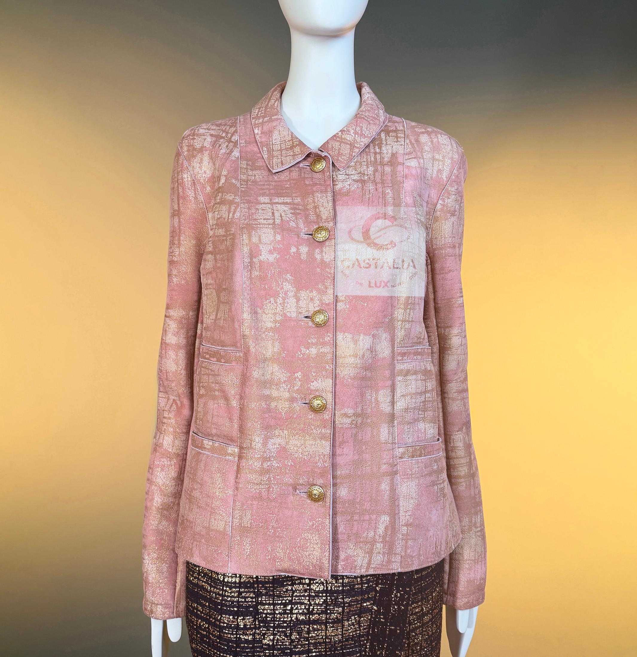 Chanel 13K$ Paris / Biarritz Sammler Lederjacke 44 FR im Angebot 8