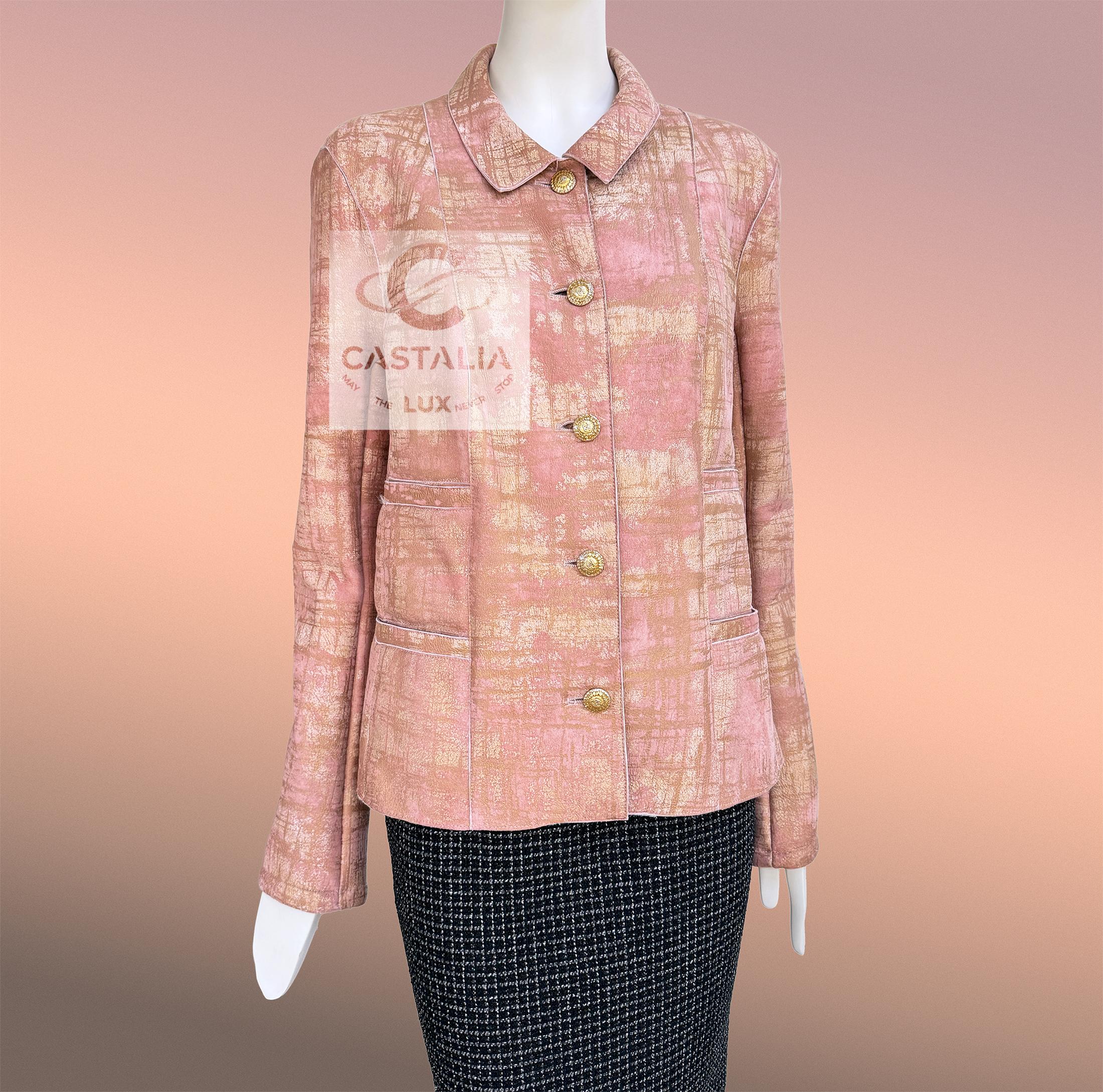 Chanel 13K$ Paris / Biarritz Collectors Leather Jacket 44 FR 10