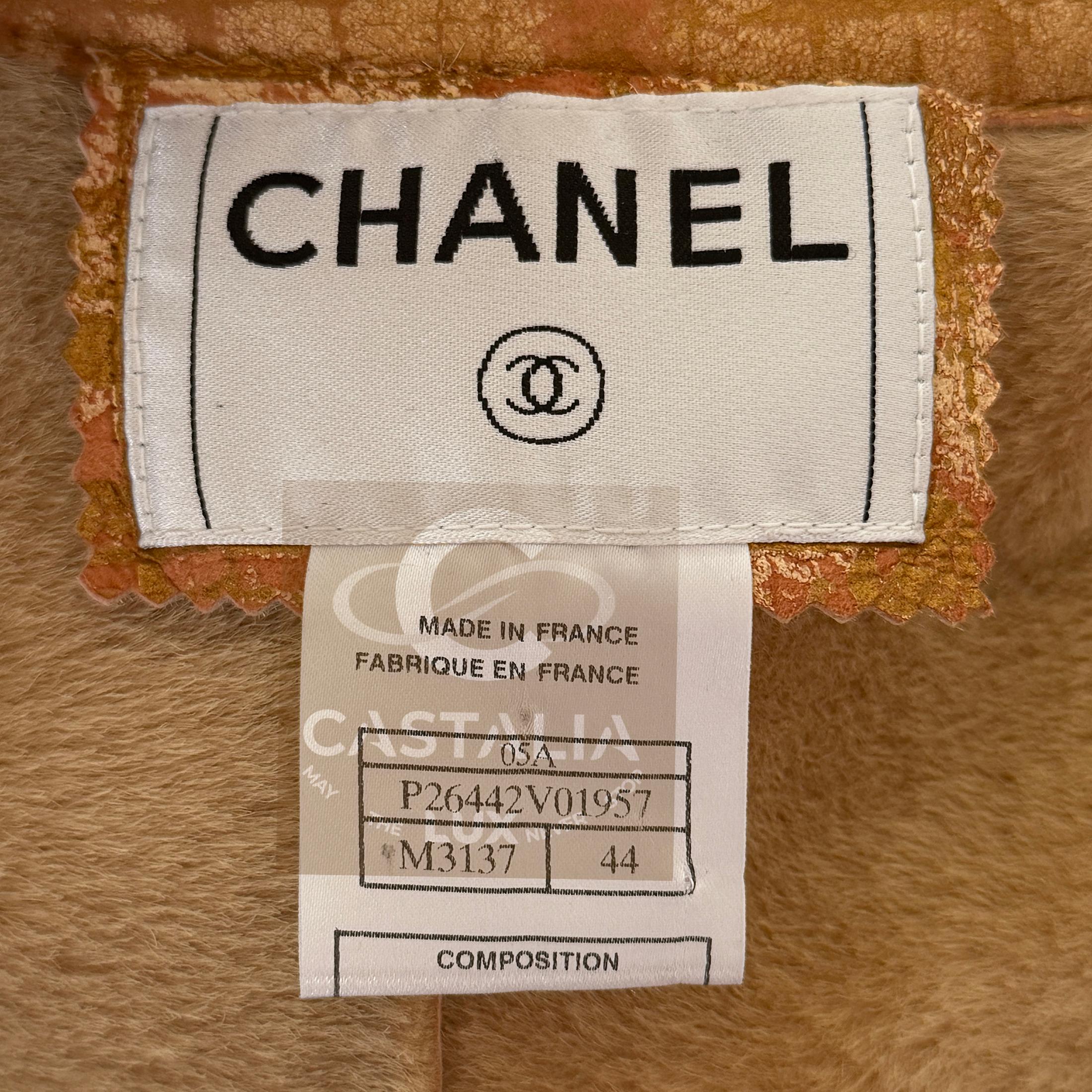 Chanel 13K$ Paris / Biarritz Sammler Lederjacke 44 FR im Angebot 11