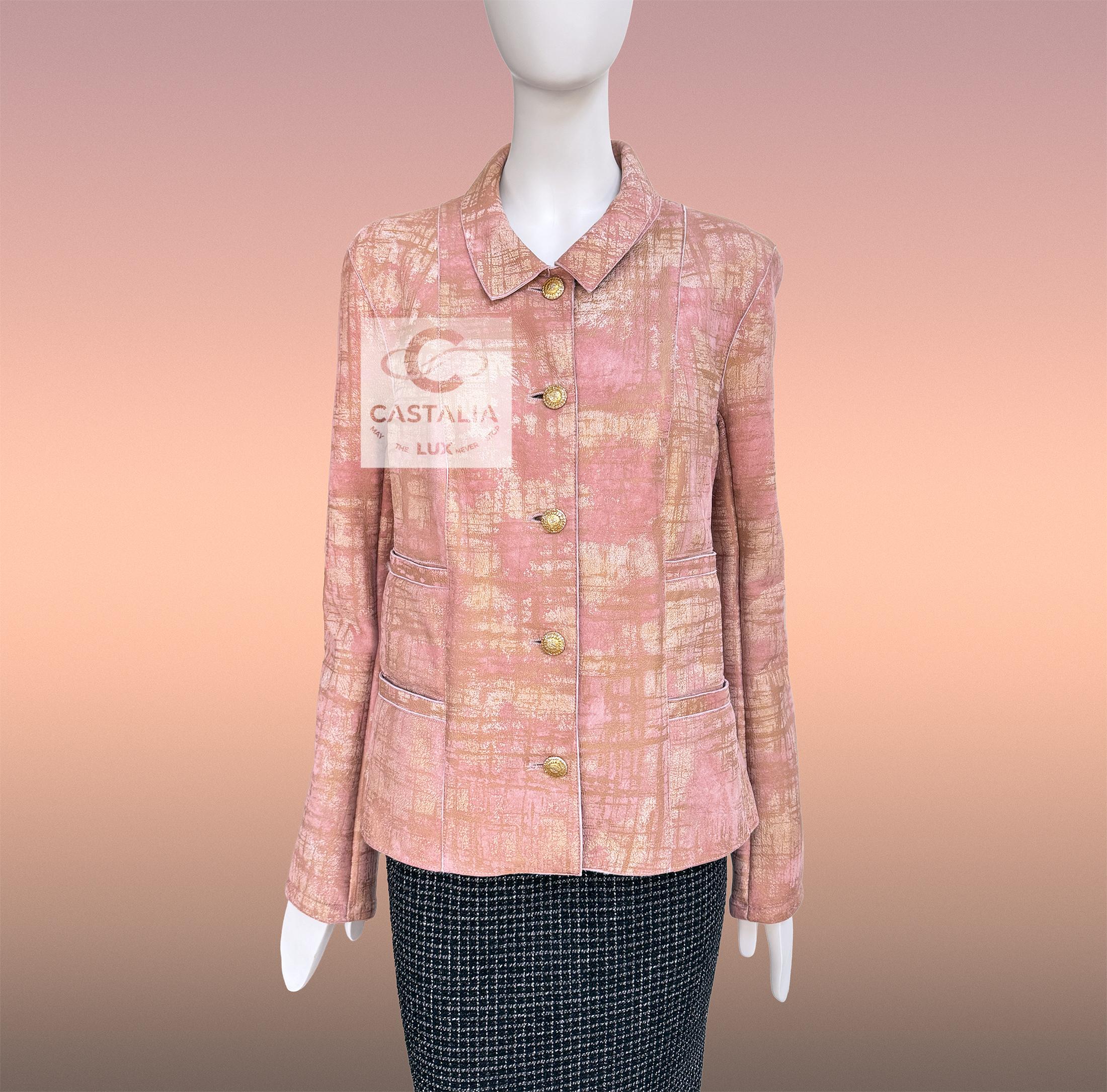 Chanel 13K$ Paris / Biarritz Collectors Leather Jacket 44 FR 1