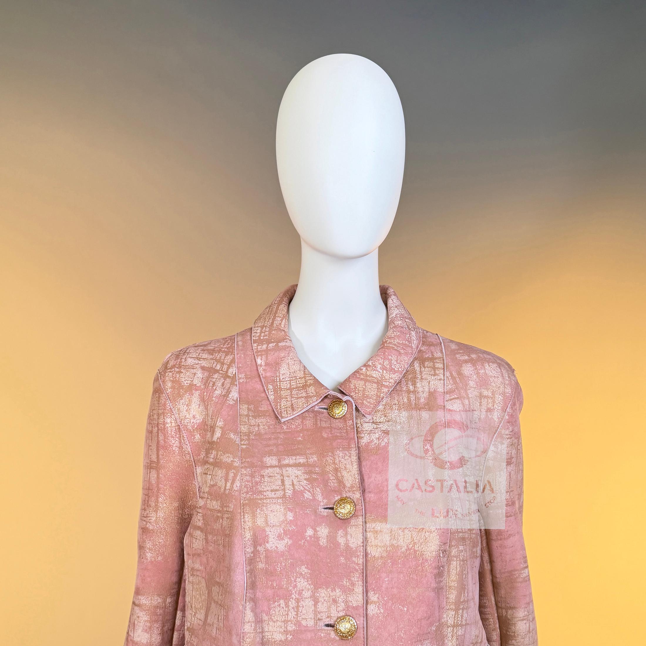 Chanel 13K$ Paris / Biarritz Sammler Lederjacke 44 FR im Angebot 1