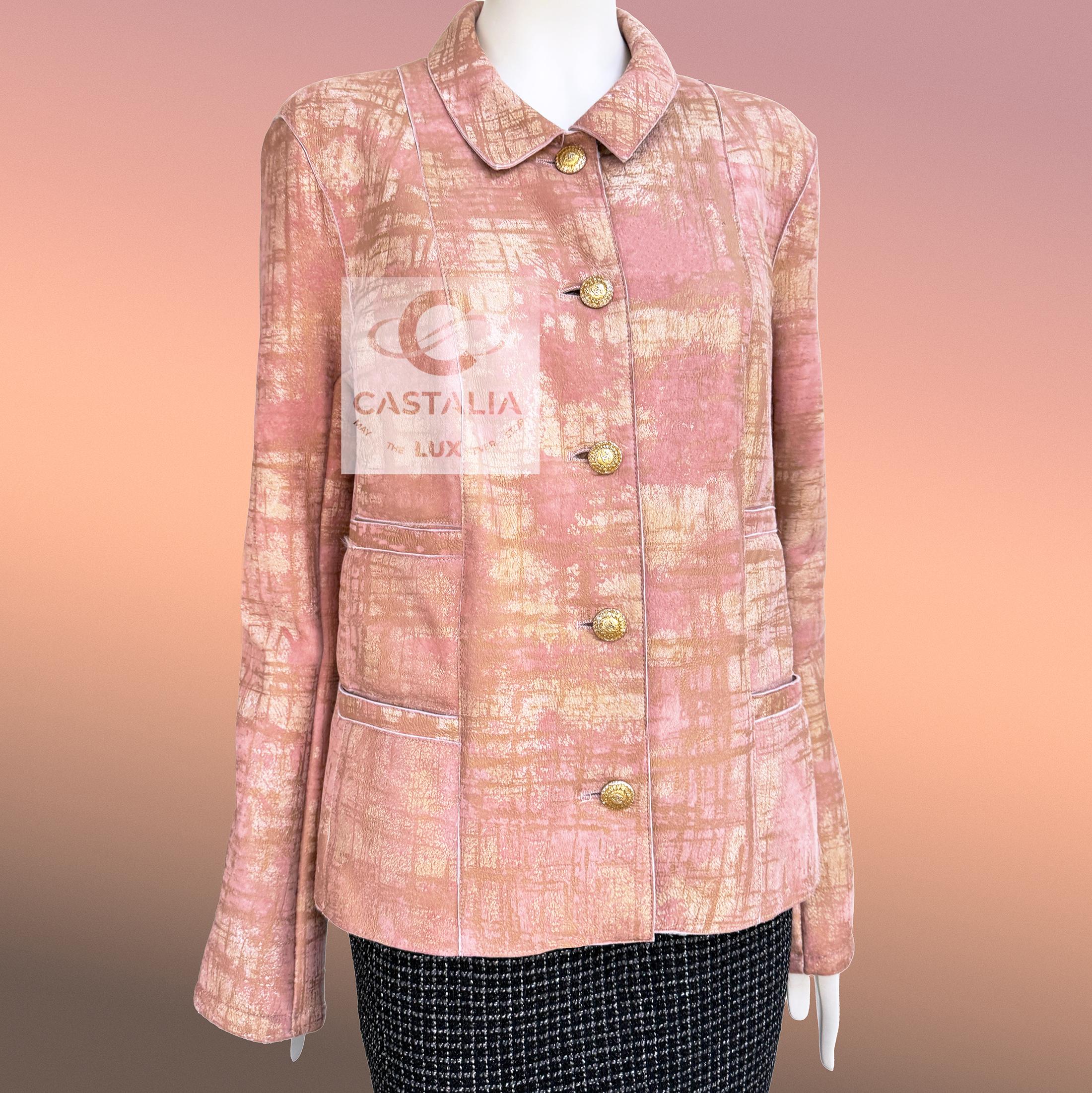 Chanel 13K$ Paris / Biarritz Collectors Leather Jacket 44 FR 2