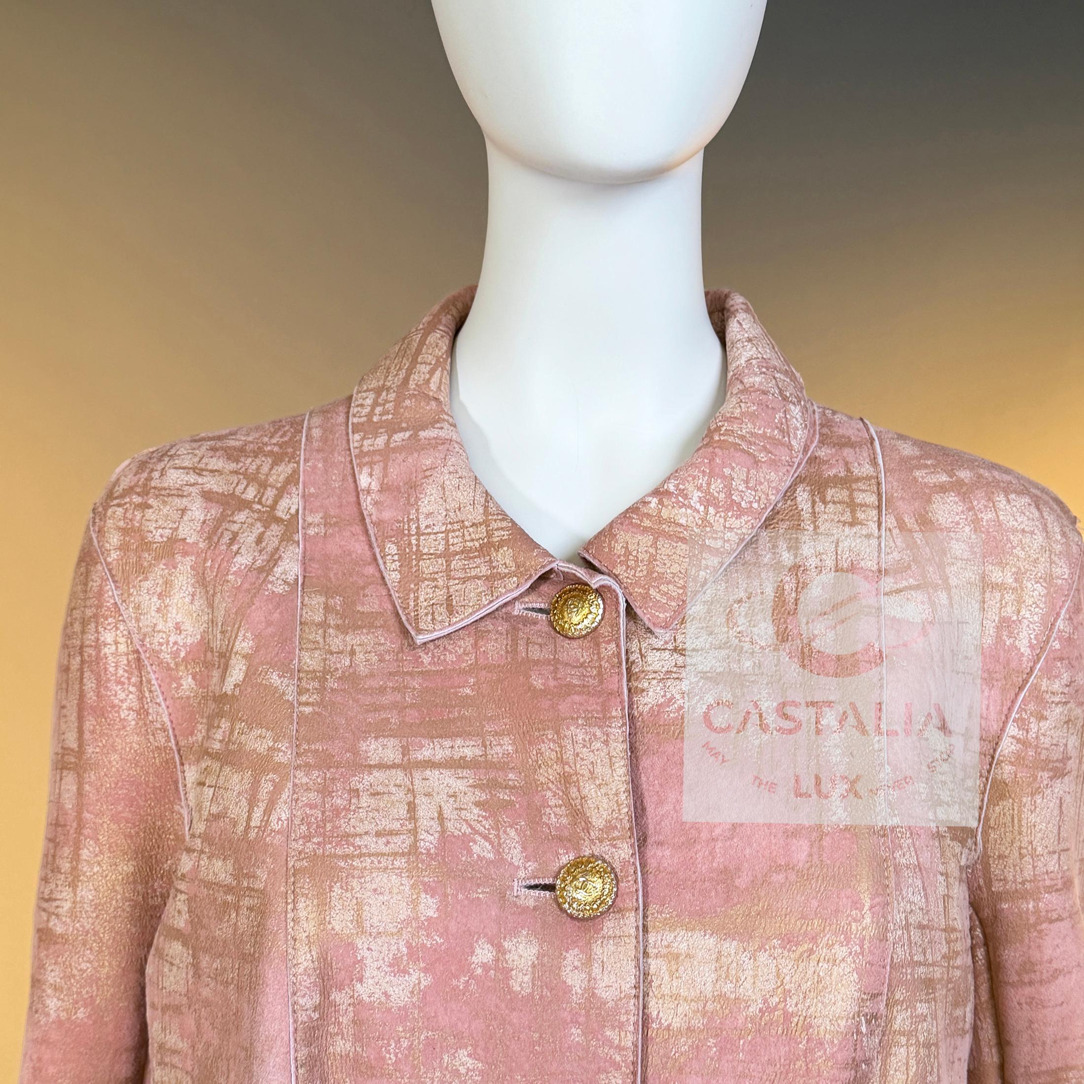 Chanel 13K$ Paris / Biarritz Sammler Lederjacke 44 FR im Angebot 2