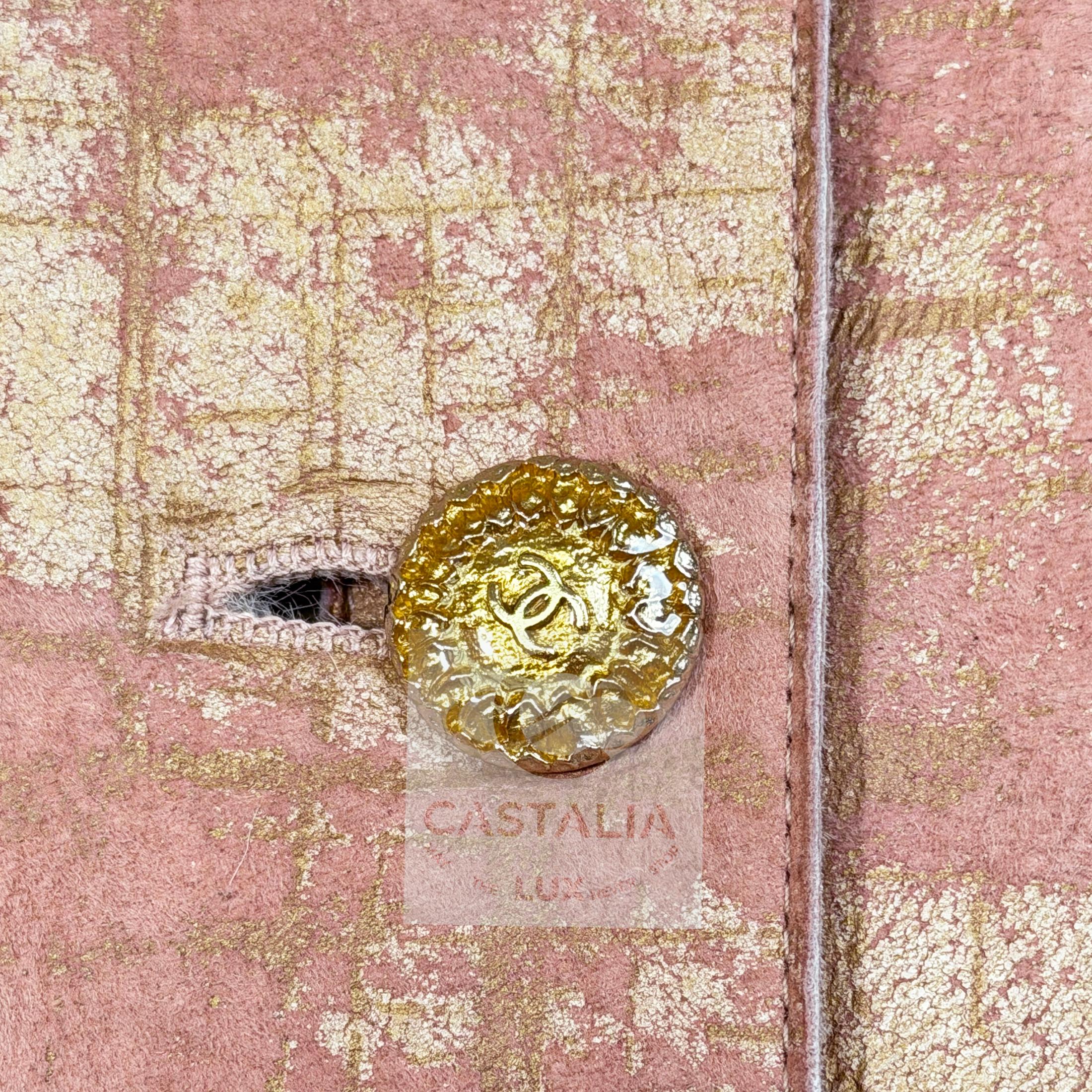 Chanel 13K$ Paris / Biarritz Sammler Lederjacke 44 FR im Angebot 3