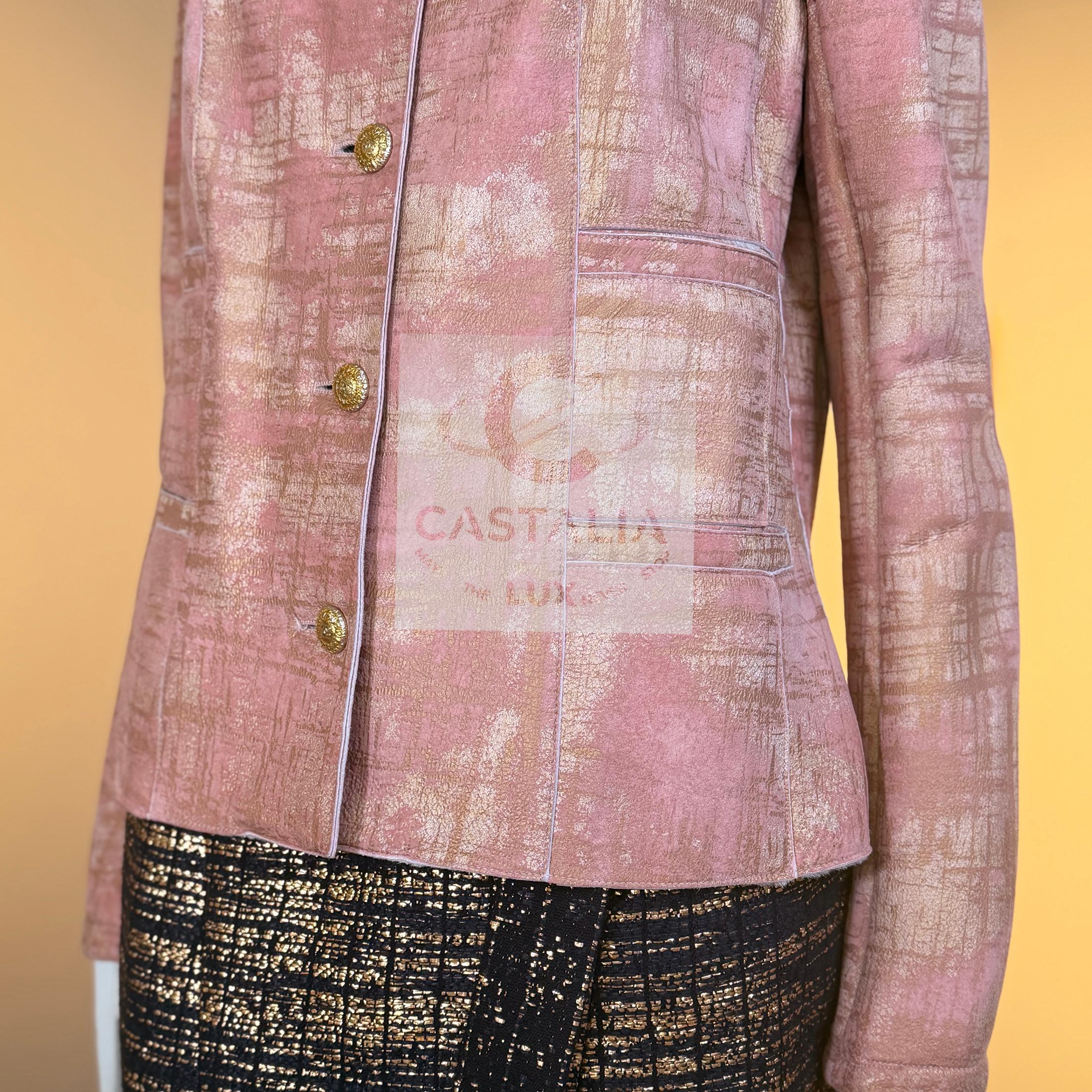 Chanel 13K$ Paris / Biarritz Sammler Lederjacke 44 FR im Angebot 4