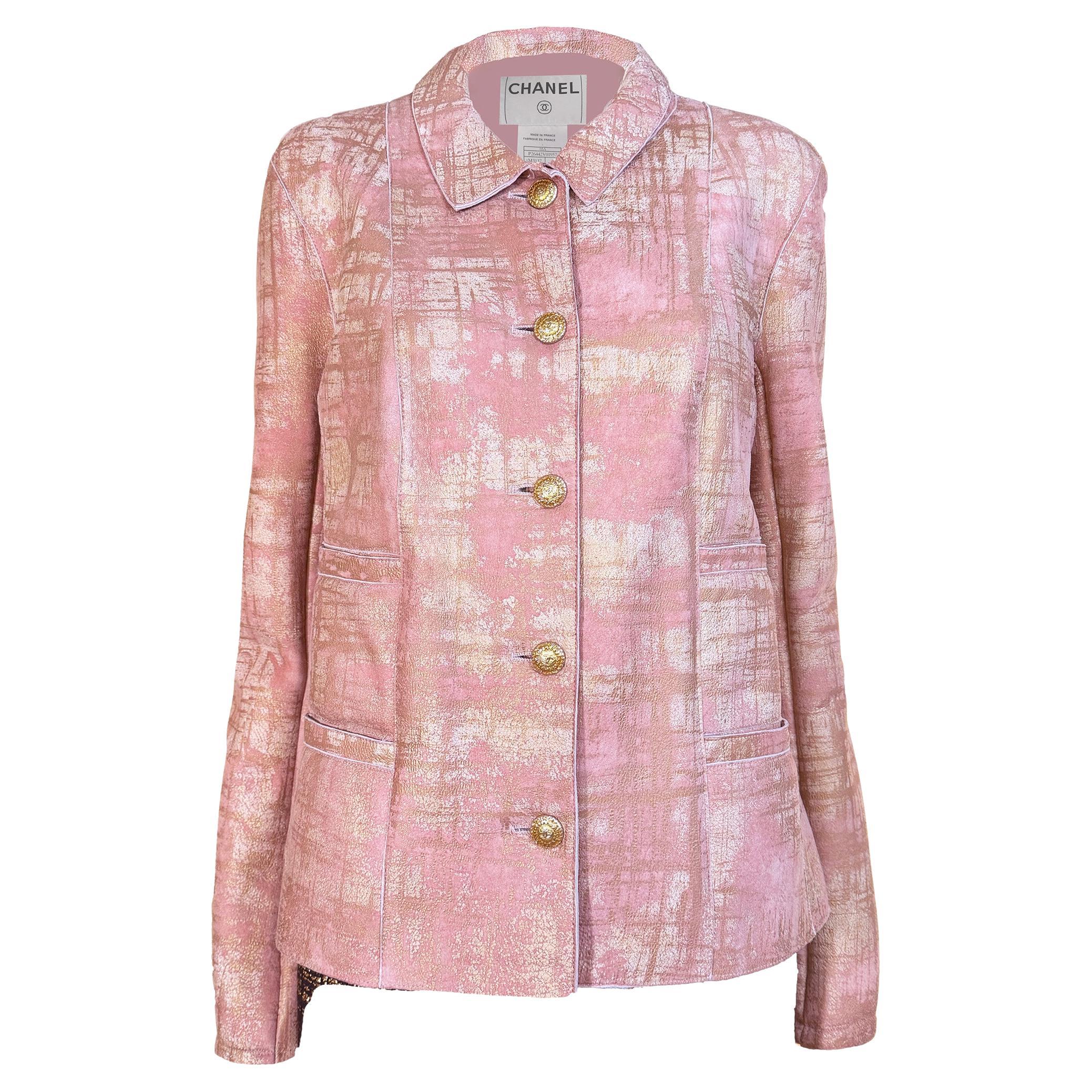 Giacca in pelle Chanel 13K$ Paris / Biarritz Collectors 44 FR