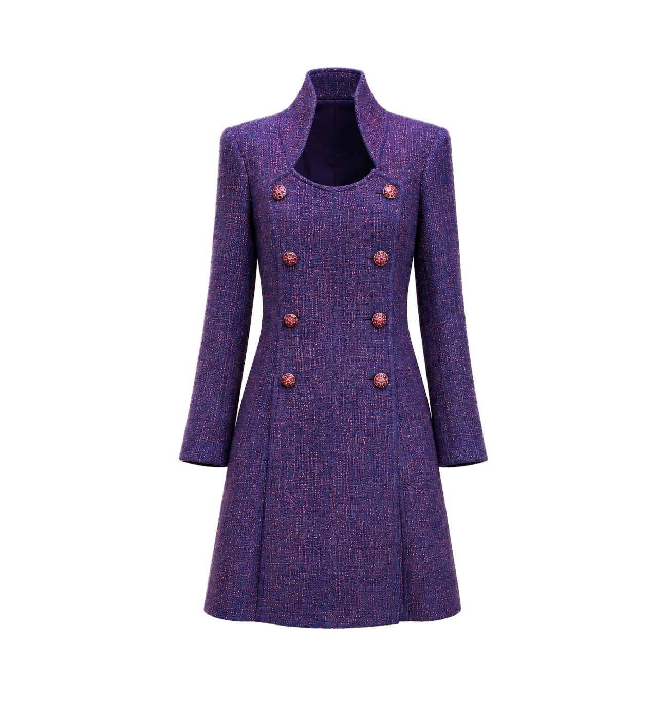 CHANEL 13K$ Paris / Bombay CC Gripoix Buttons Tweed Coat 48 FR