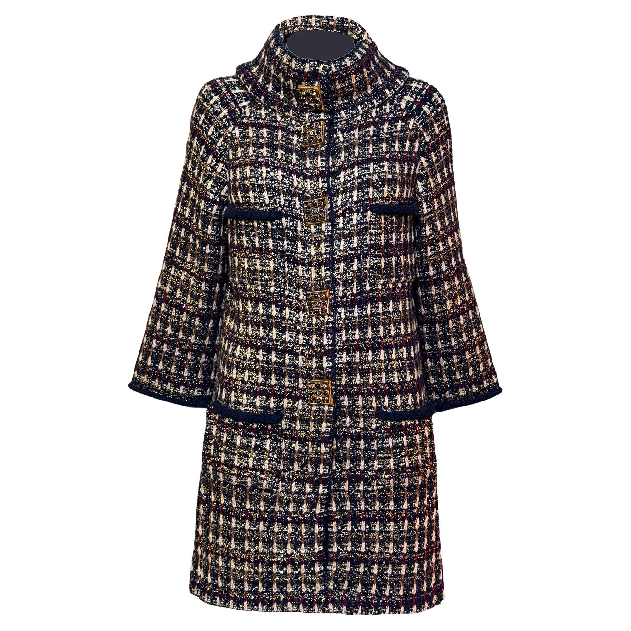 Chanel 13K$ Paris / Byzance Art Level Runway Coat 40 FR