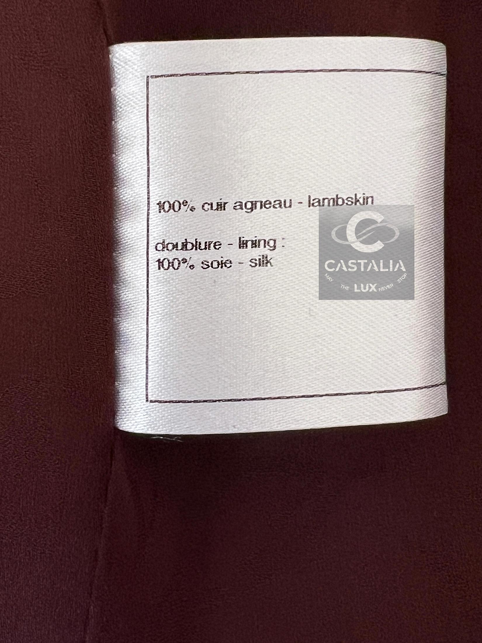 Chanel 13K$ Paris / Edinburgh CC Gripoix Buttons Lederjacke mit Knöpfen 40 FR im Angebot 9