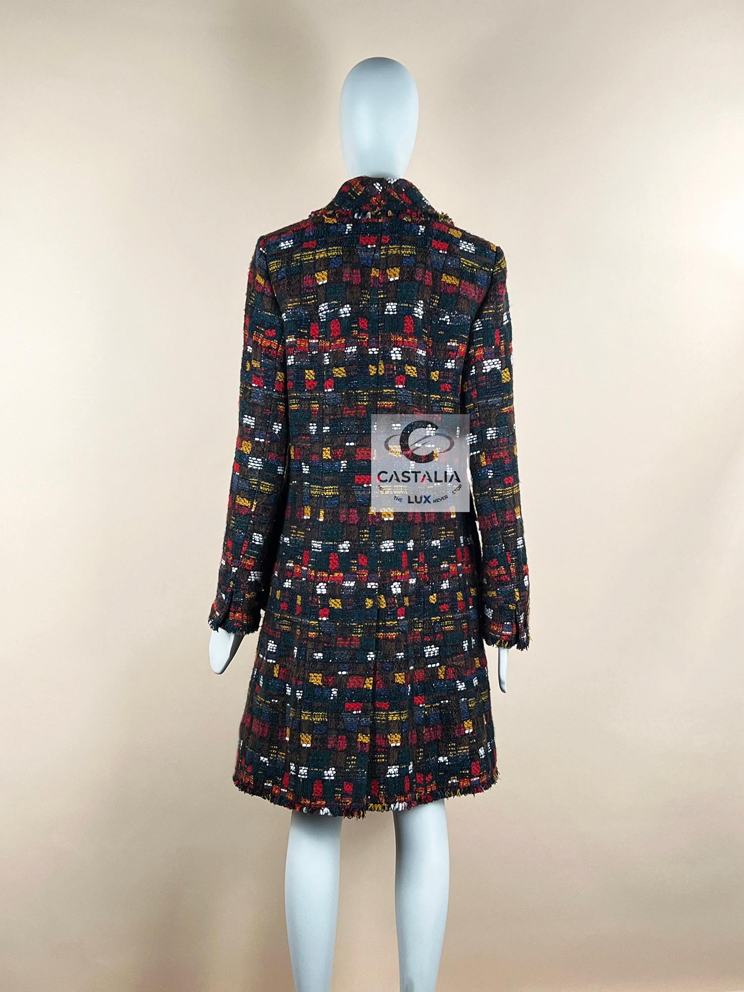 Chanel 13K$ Parigi / Edimburgo Cappotto in tweed da collezione 42 FR in vendita 9