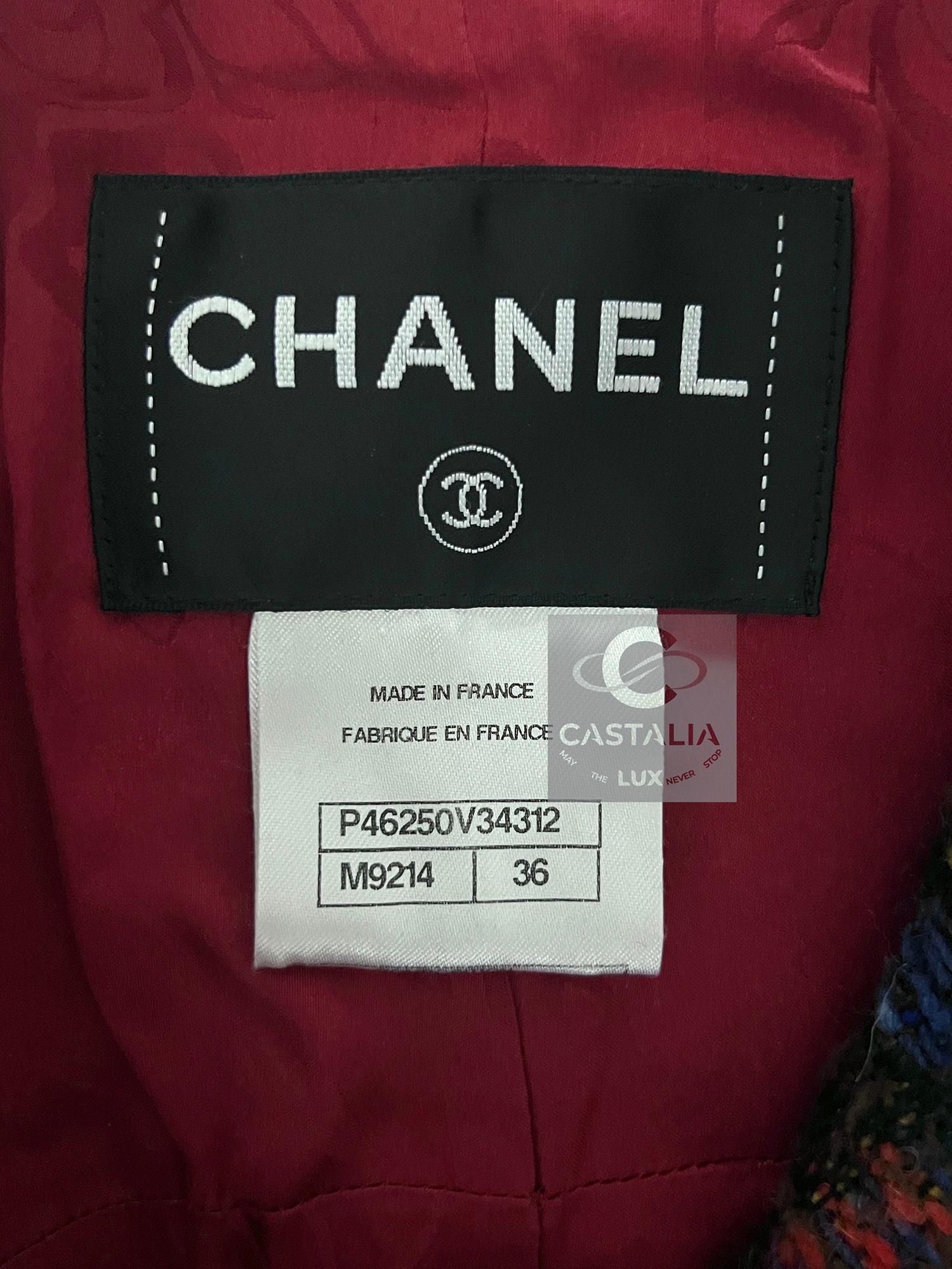 Chanel 13K$ Parigi / Edimburgo Cappotto in tweed da collezione 42 FR in vendita 10