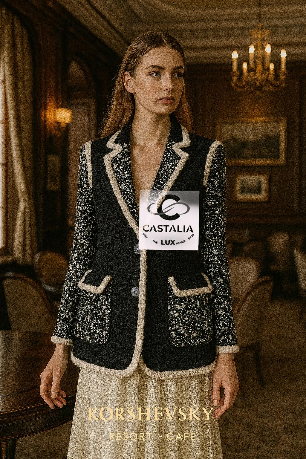 Chanel 13K$ Giacca nera da passerella con decorazioni in paillettes 34 FR in vendita 5