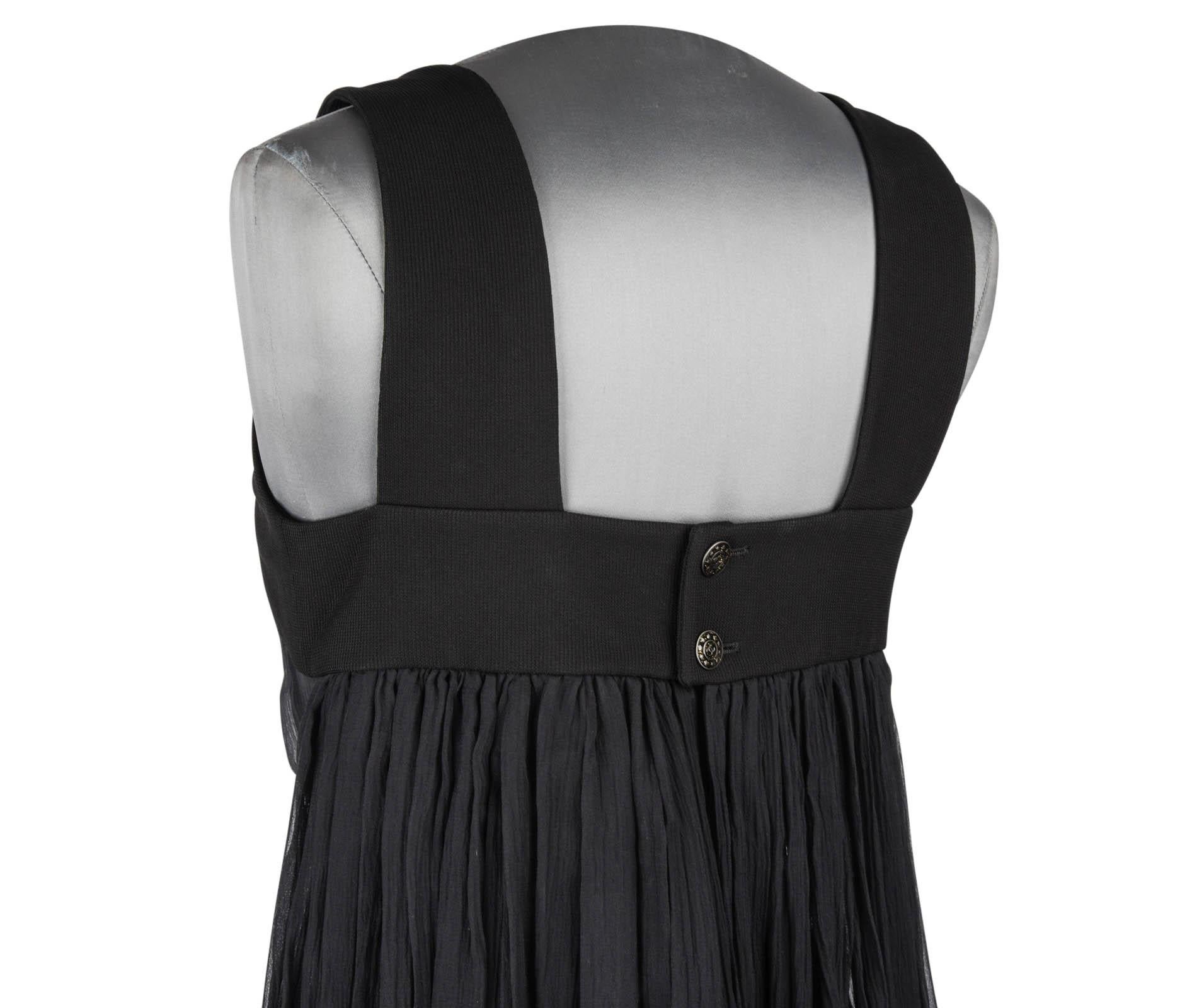 Chanel 13P Dress Black Sleeveless Culotte 34 / 2 5
