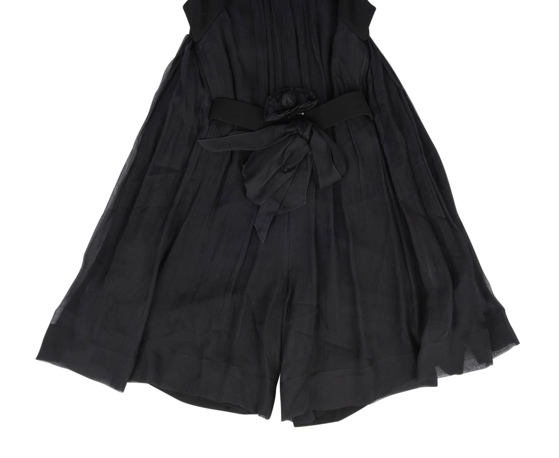 Chanel 13P Dress Black Sleeveless Culotte 34 / 2 8