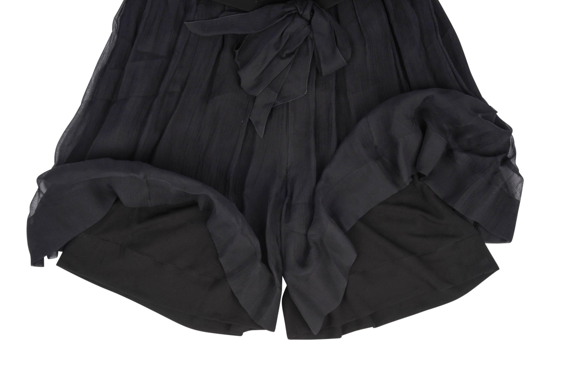 Chanel 13P Dress Black Sleeveless Culotte 34 / 2 10