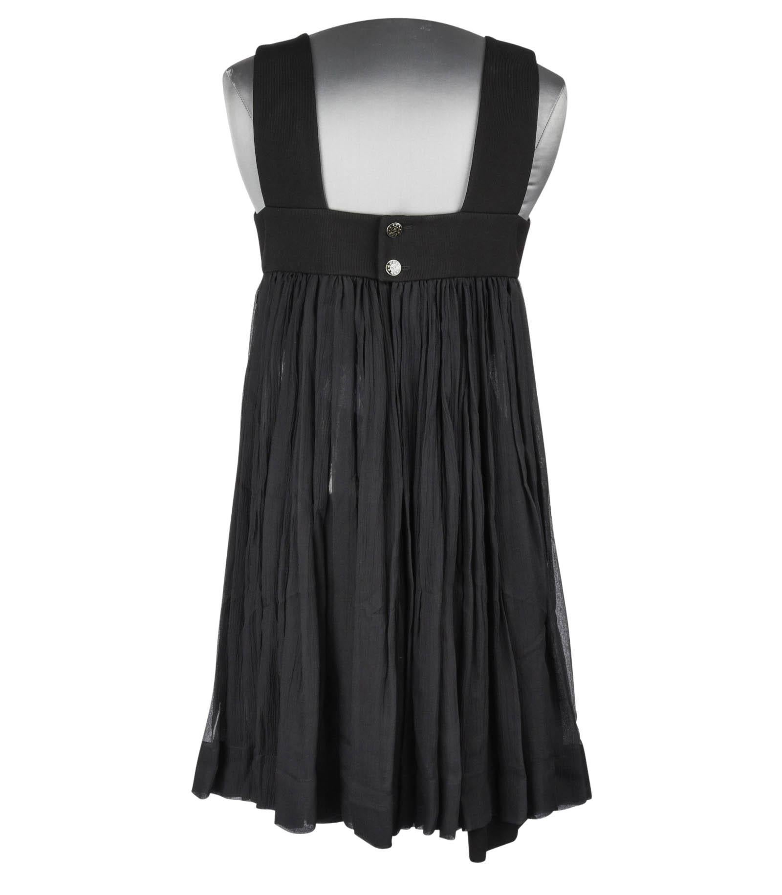 Chanel 13P Dress Black Sleeveless Culotte 34 / 2 Damen