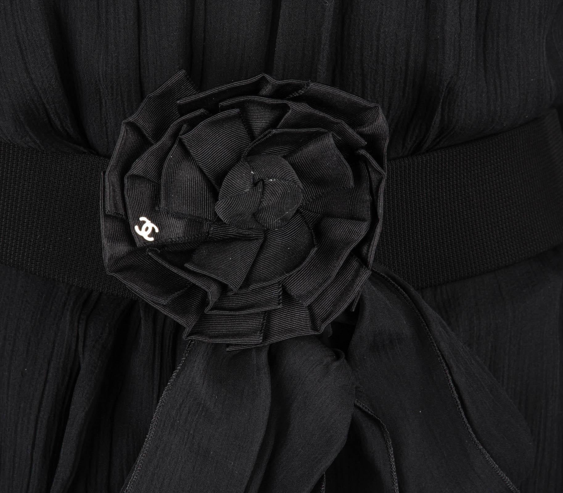 Chanel 13P Dress Black Sleeveless Culotte 34 / 2 1