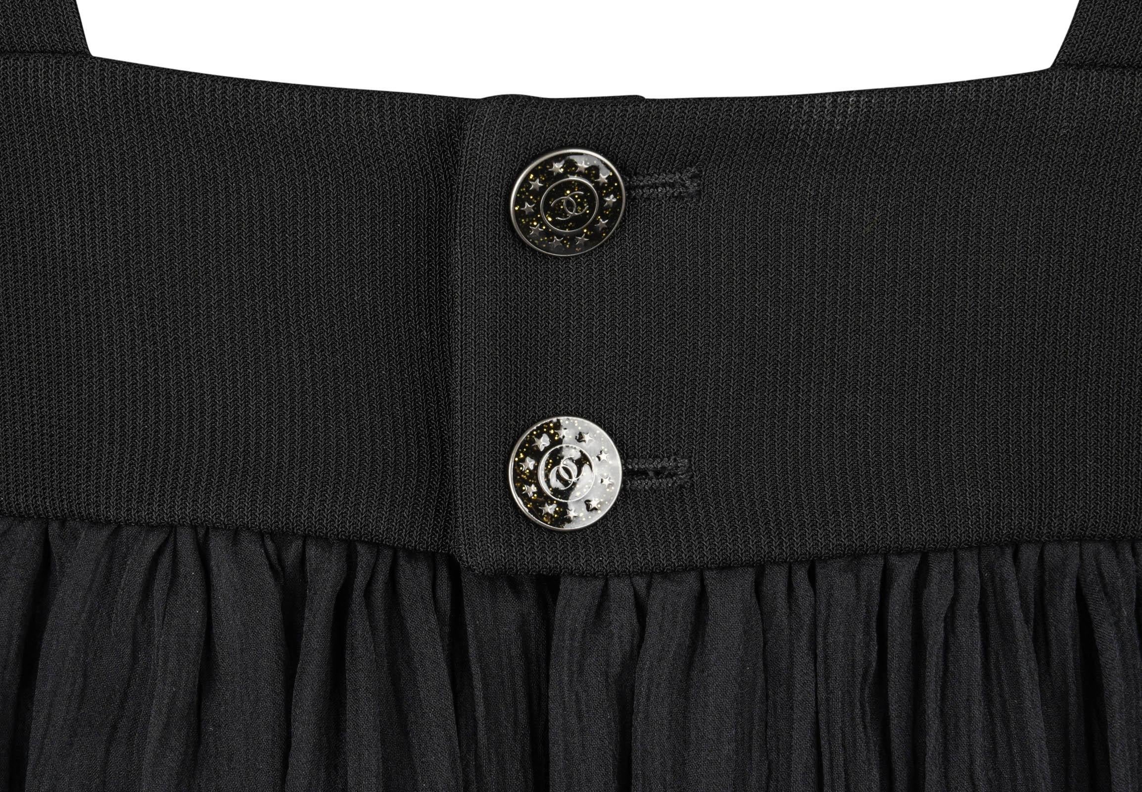 Chanel 13P Dress Black Sleeveless Culotte 34 / 2 4
