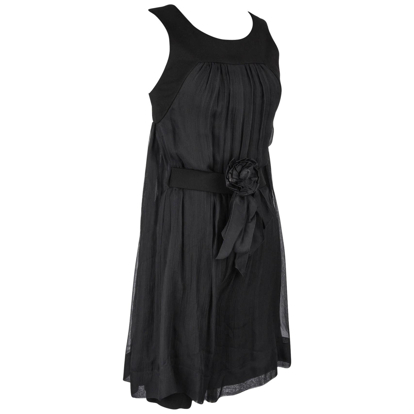 Chanel 13P Dress Black Sleeveless Culotte 34 / 2