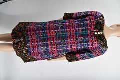 Chanel 13P Spring 2013 Wool Tweed Runway Sequins Faux Pearl Dress 38 New