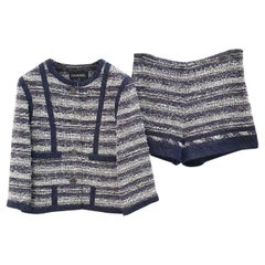 CHANEL 13P Tweed Jacke Shorts Anzug Set