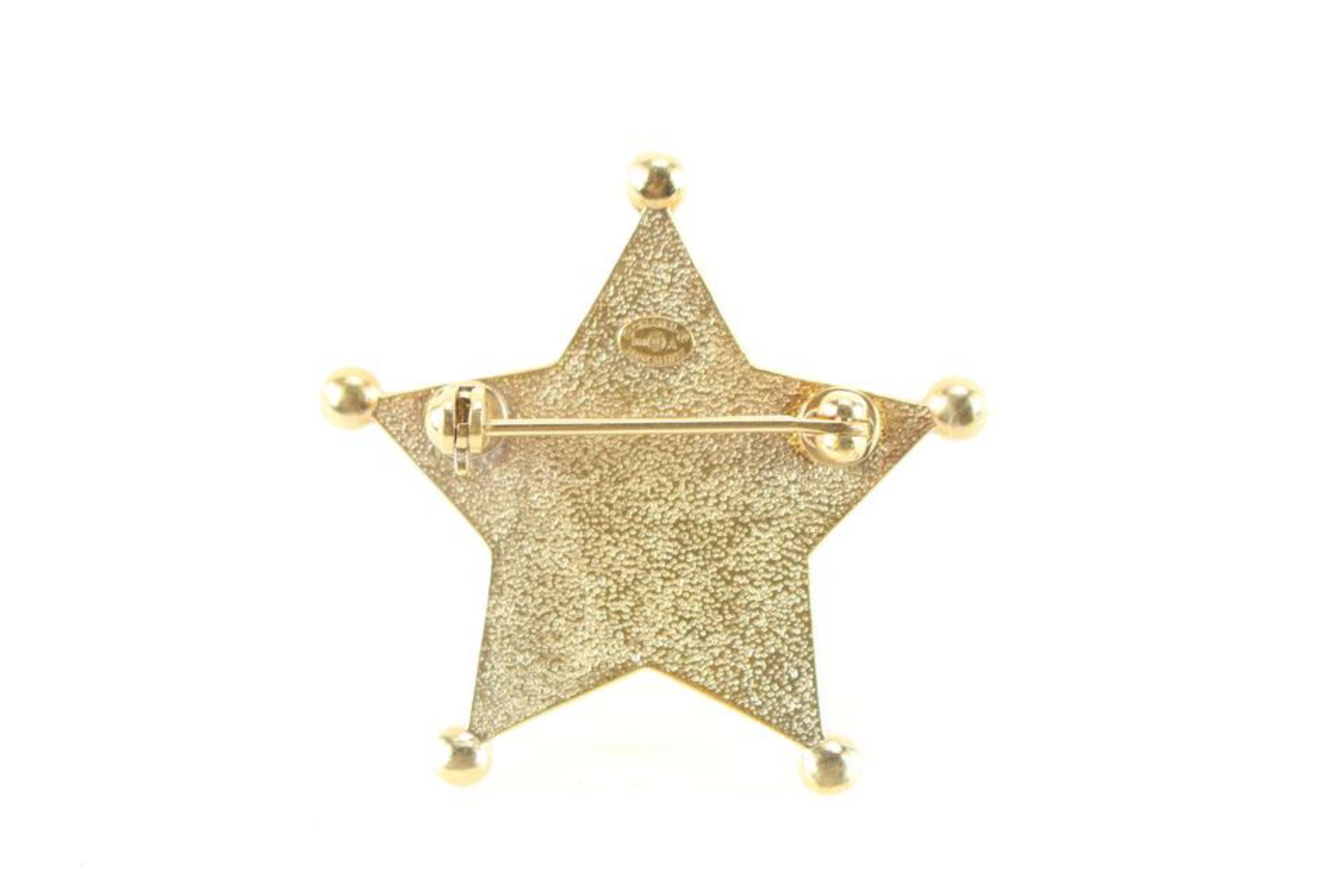 Chanel 14a Dallas Paris Sheriff Star Brooch 94ck630s 6