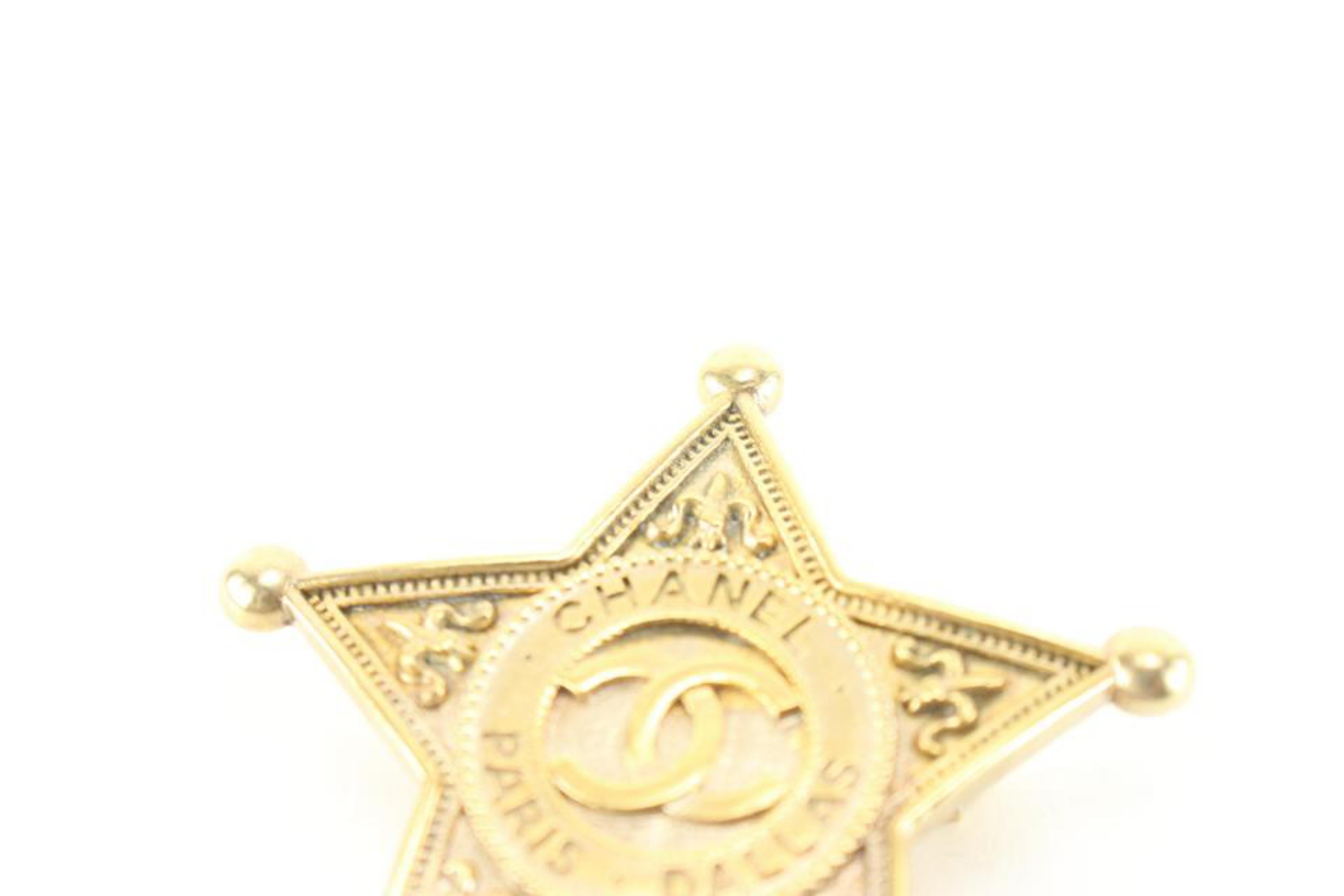 Women's Chanel 14a Dallas Paris Sheriff Star Brooch 94ck630s