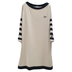 Chanel 14C 2014 Cruise Gondola CC Logo Button Knit Dress