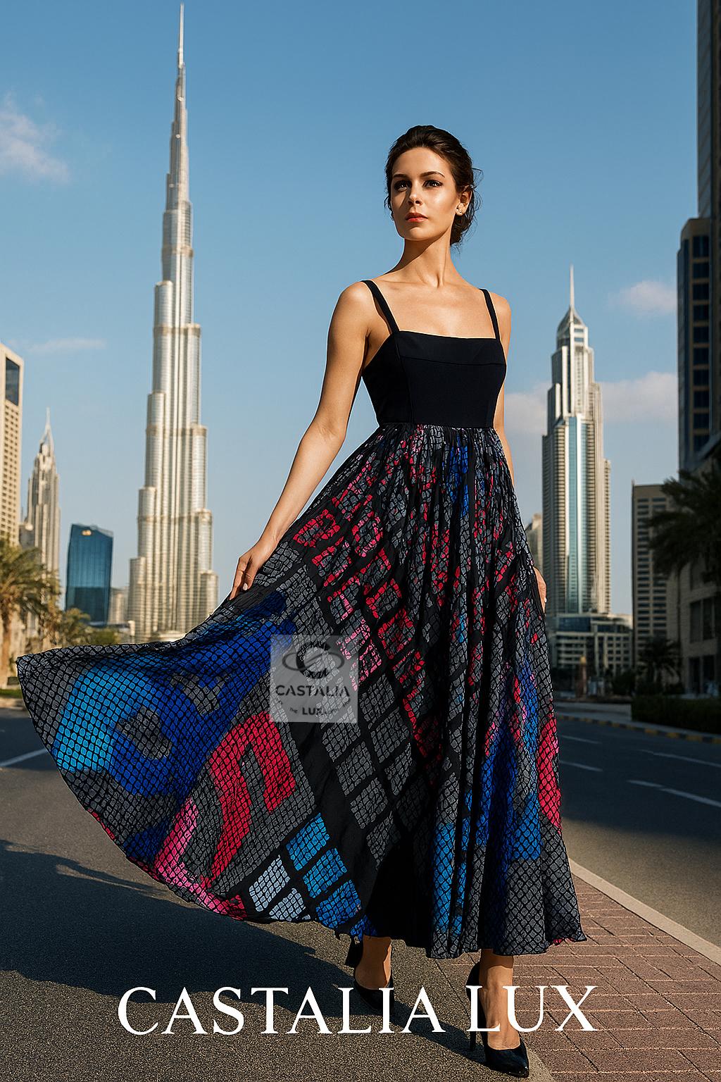  Mit einem Boutiquewert von über 14.000 Dollar ist dies nicht nur ein Kleid, sondern eine Bordkarte für Chanels seltene Reise: vom Laufsteg in die Ewigkeit.

 Eine Odyssee in Seide - 
Diese bodenlange Chanel-Kreation, die aus Karl Lagerfelds