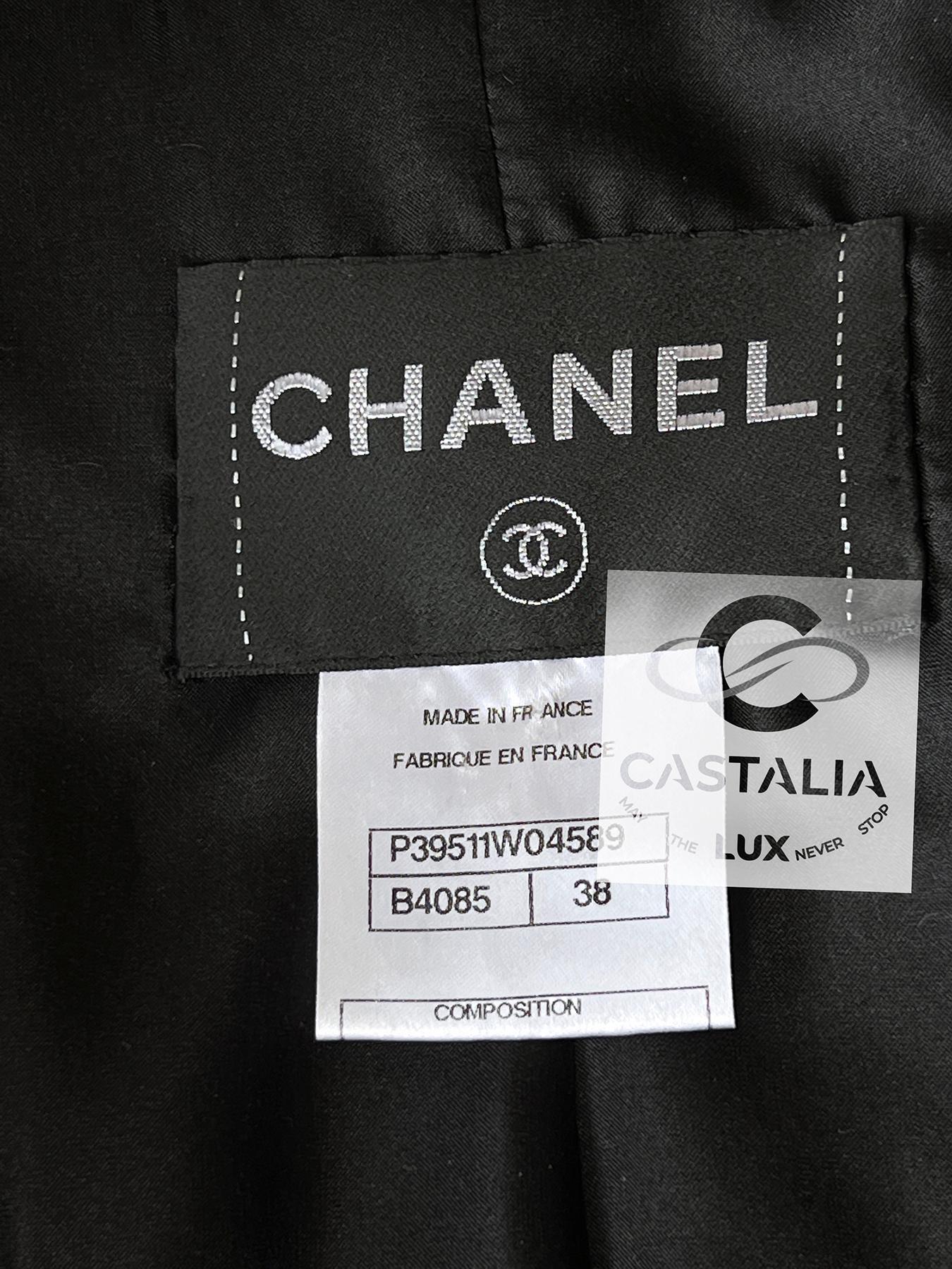 Chanel 14K$ Arctic Collection Runway Leather Coat 38 FR 13