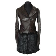Chanel 14K$ Arctic Collection Runway Leather Coat 38 FR