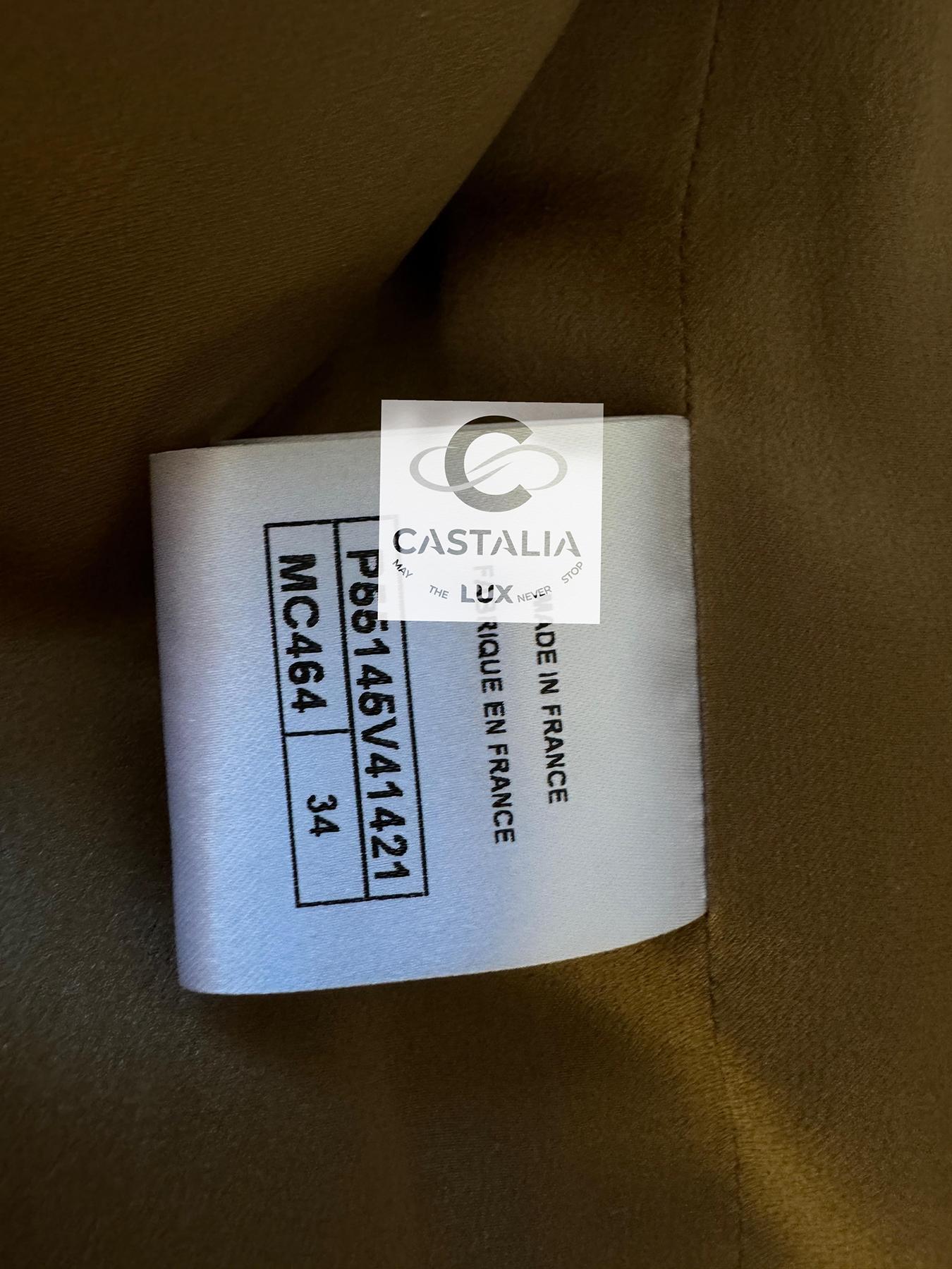 Chanel 14K$ Beige Ribbon Tweed Trench Coat 14
