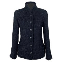 CHANEL 14K$ Coco Brasserie Timeless Black Tweed Jacket 46 FR
