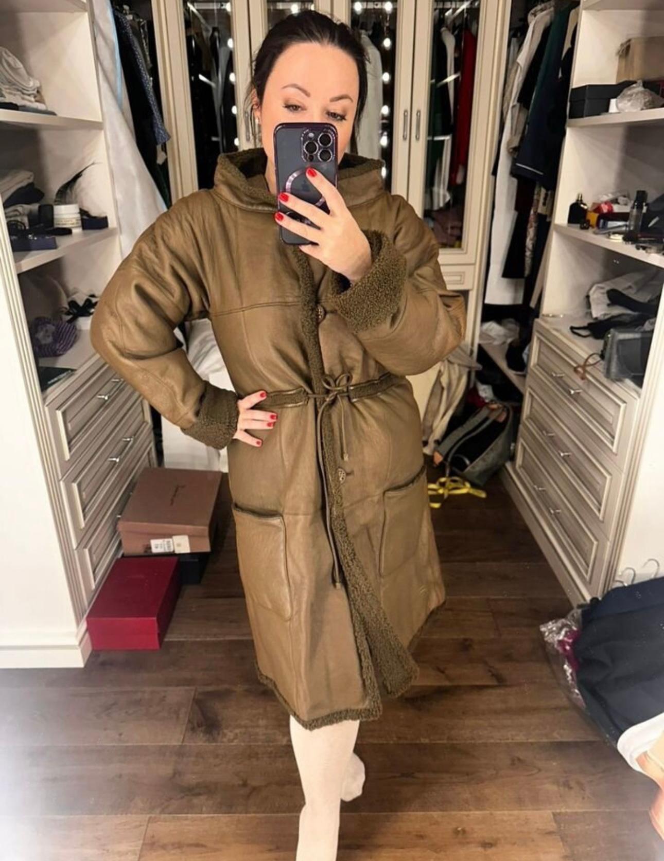 Chanel 14K$ Collectors CC Buttons Shearling Coat  For Sale 2