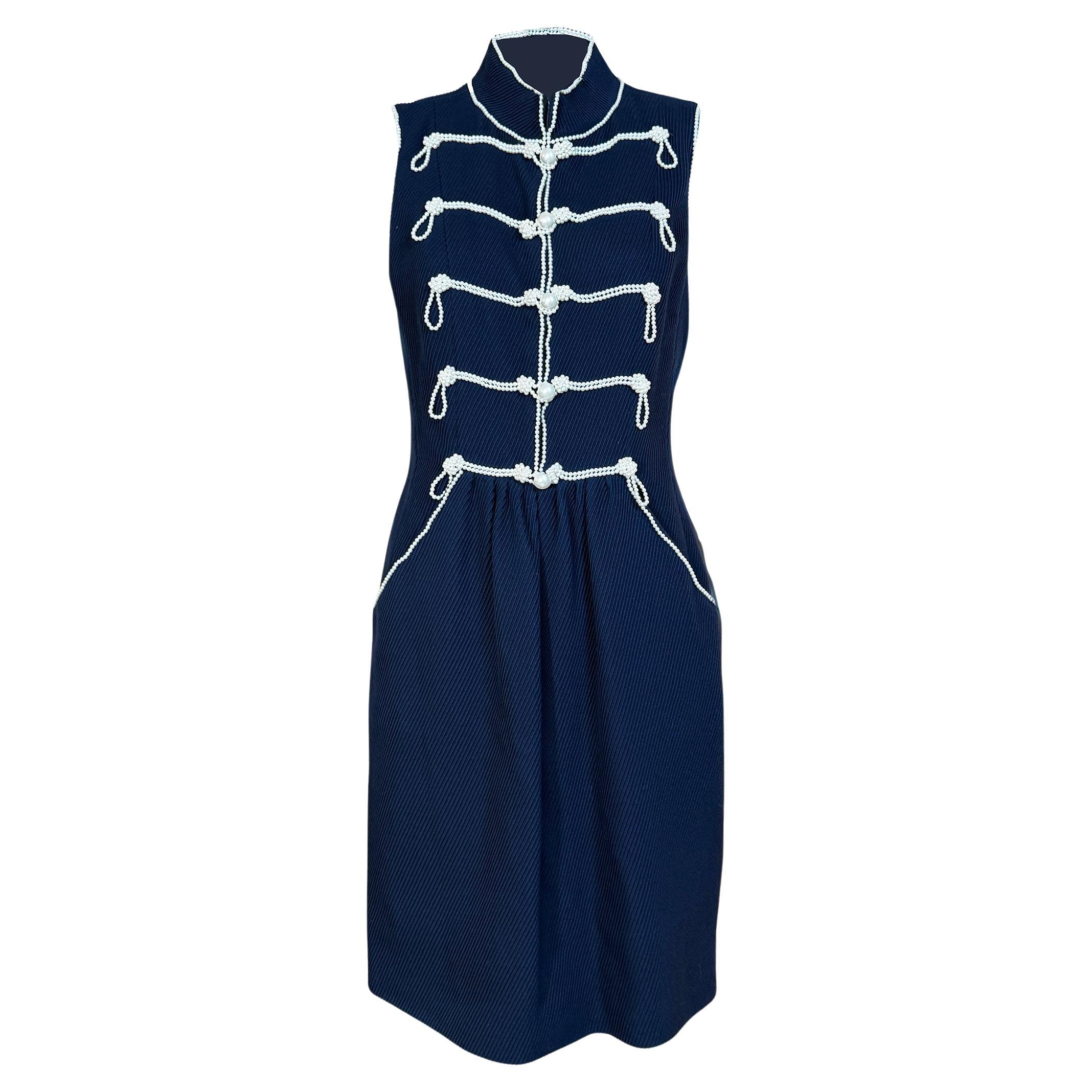 CHANEL 14K$ Extrem Selten 2009 Perlenbesetztes Kleid 38 FR