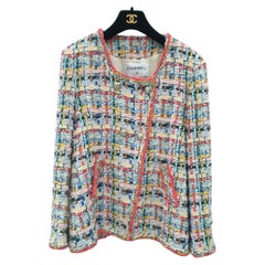 Chanel 14K$ Incredibile giacca in tweed con nastro Sz.38