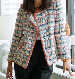 Chanel 14K$ Incredible Ribbon Tweed Jacket Sz.40
