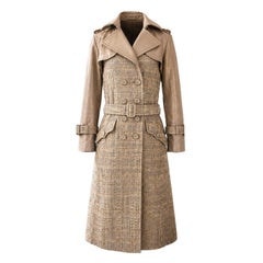 CHANEL 14K$ Masterpiece Beige Ribbon Tweed Coat 34 FR