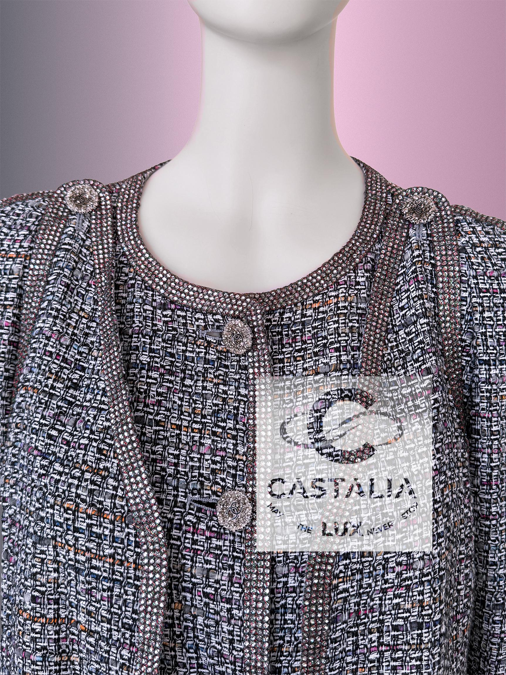 Chanel 14K$ Museum Level mit Juwelen besetzt Tweed Ensemble 36 FR im Angebot 2