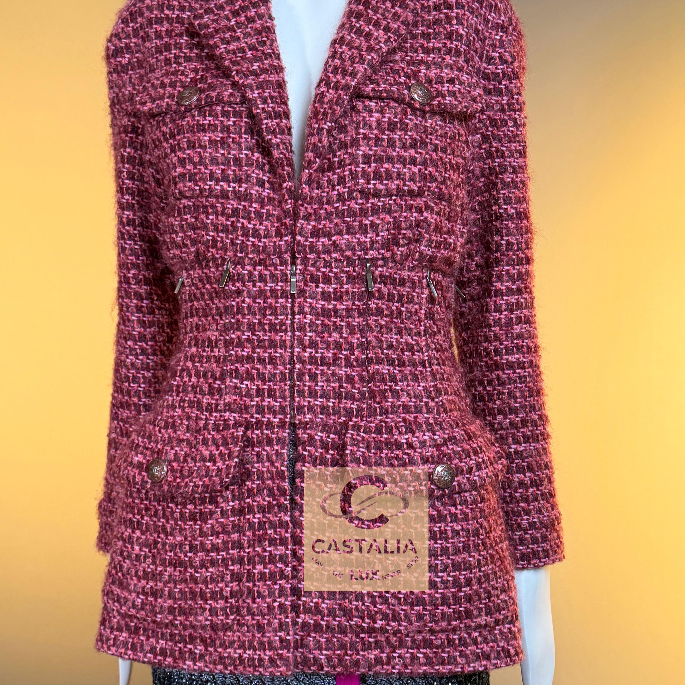 CHANEL 14K$ Museo Raro Supermercado Arquitectónico Chaqueta de Tweed en venta 9