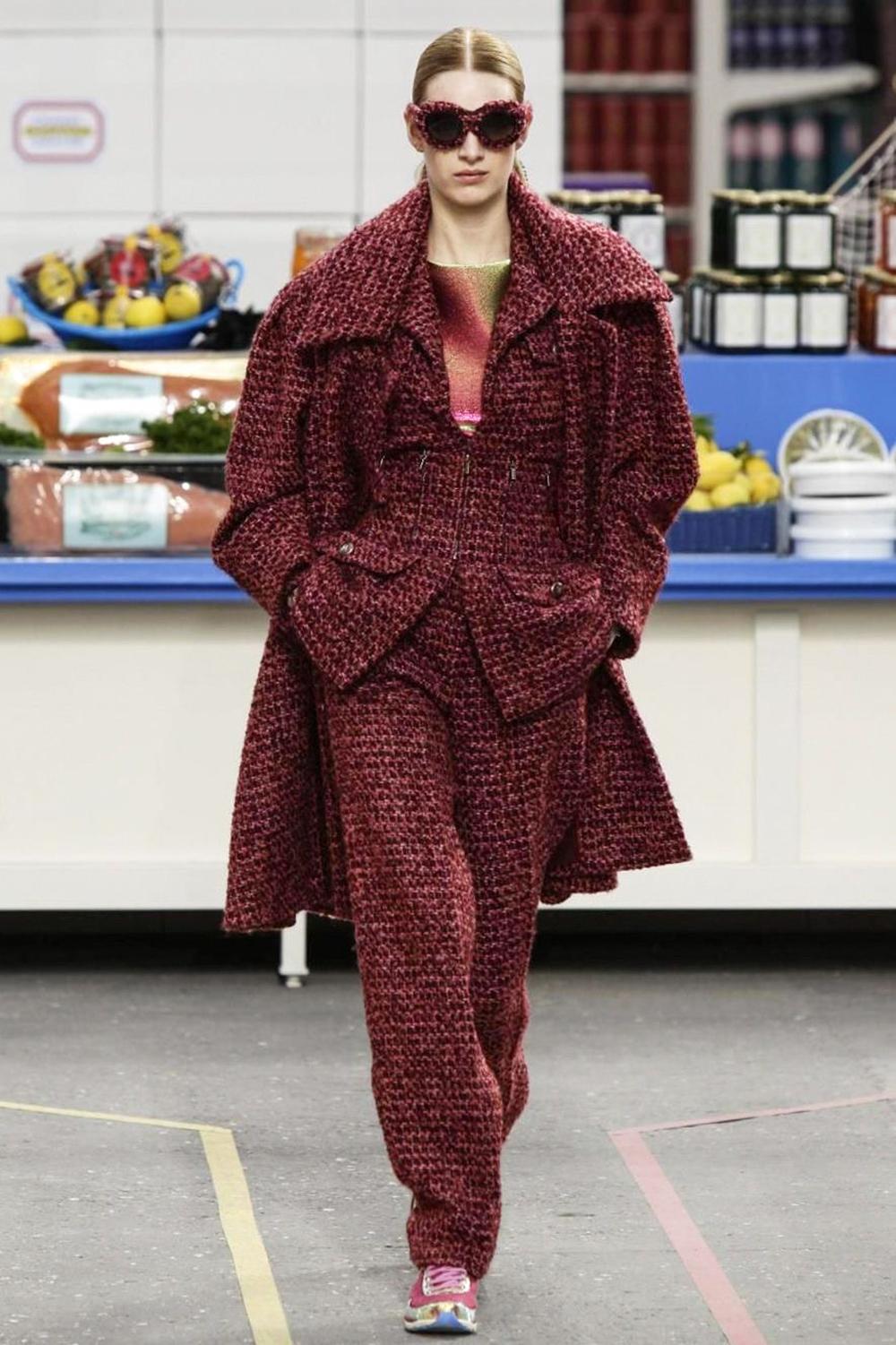 Femenino o masculino CHANEL 14K$ Museo Raro Supermercado Arquitectónico Chaqueta de Tweed en venta