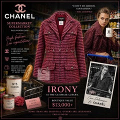 CHANEL 14K$ Museum Rare Supermarket Tweed Jacket 38 FR